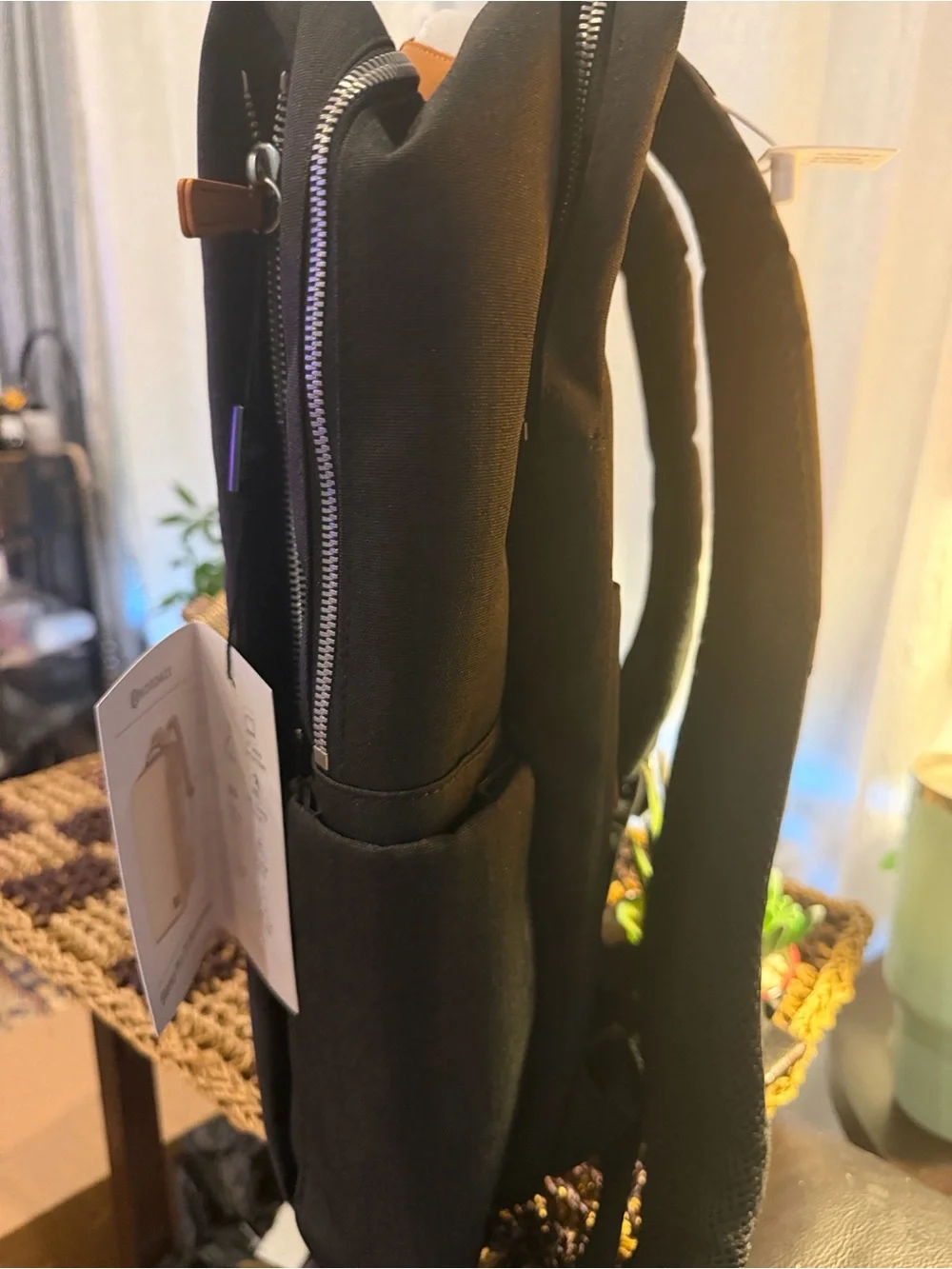 Nordace Siena Pro 15 Black Smart Travel Laptop Backpack USB Charging Port NWT